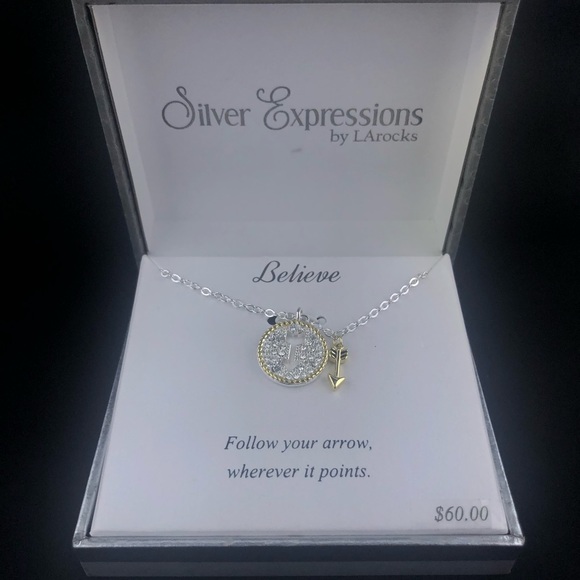 Silver Expressions by LArocks “Believe” Necklace - Picture 6 of 17